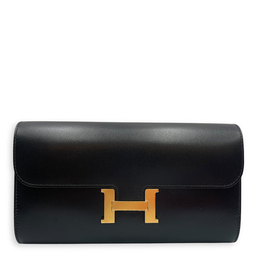 Constance To Go Black Crossbody Bag in Box, Gold hardware