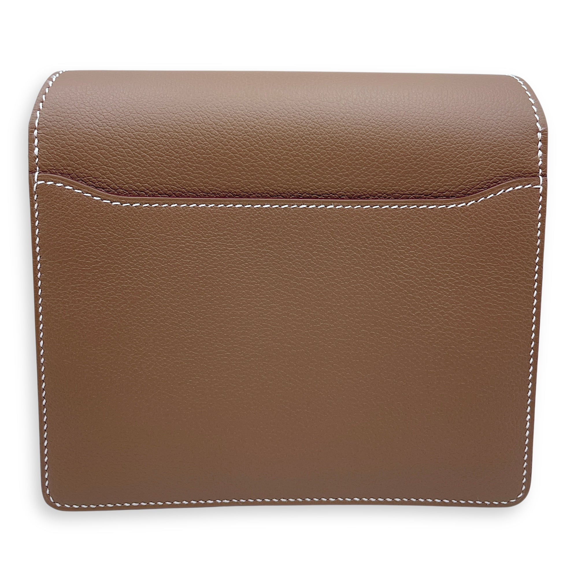 Roulis Mini Etoupe in Evercolor, Palladium hardware