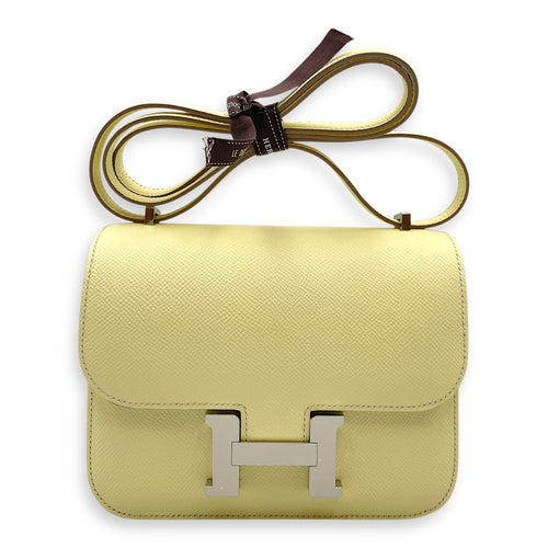 Constance Mirror 18 Jaune Milton in Epsom, Palladium hardware