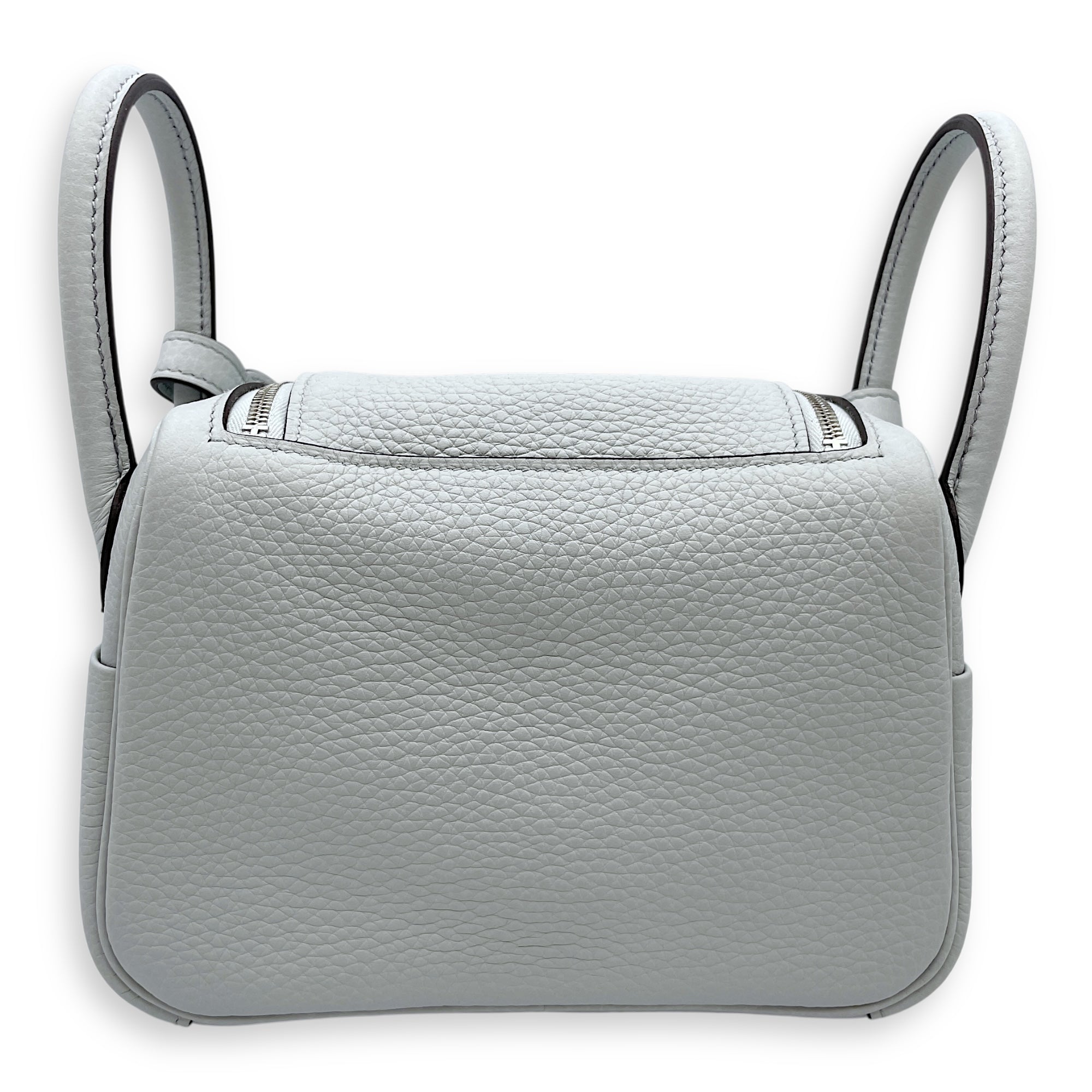 Lindy II Mini Blue Pale in Clemence, Palladium hardware