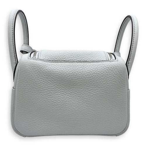 Lindy II Mini Blue Pale in Clemence, Palladium hardware