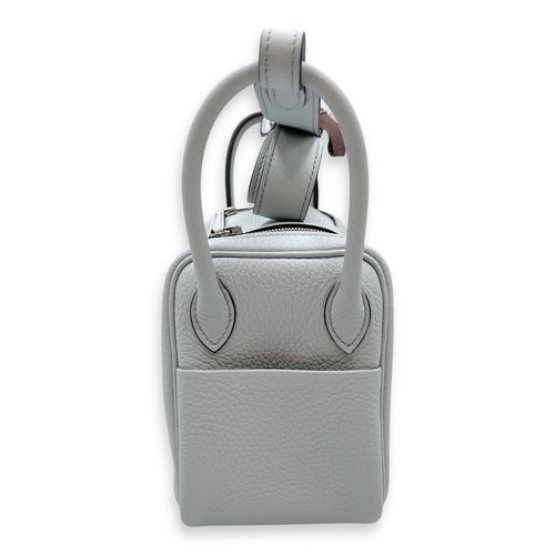 Lindy II Mini Blue Pale in Clemence, Palladium hardware