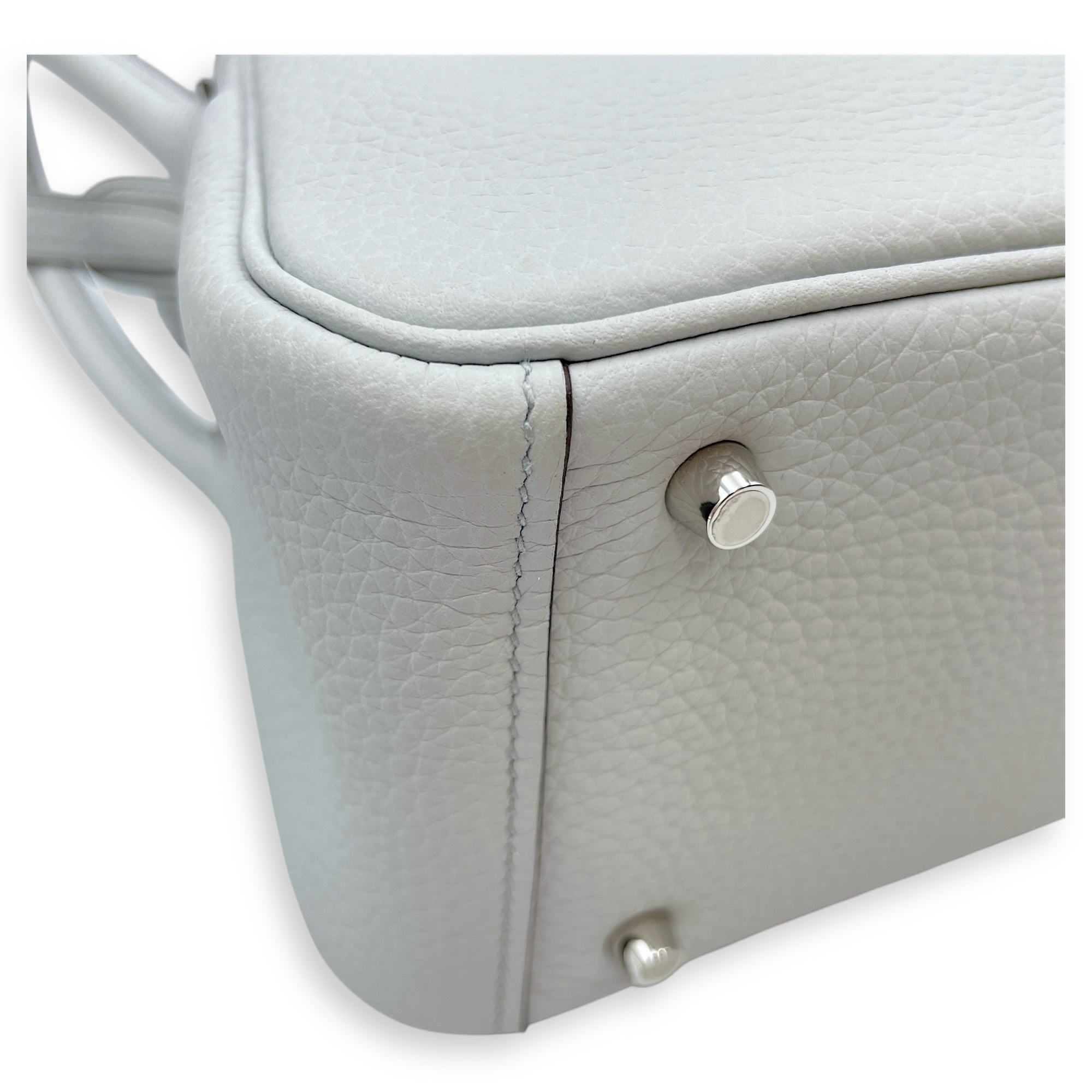 Lindy II Mini Blue Pale in Clemence, Palladium hardware