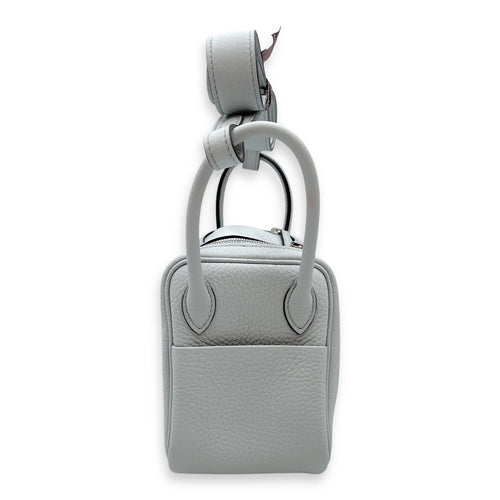 Lindy II Mini Blue Pale in Clemence, Palladium hardware