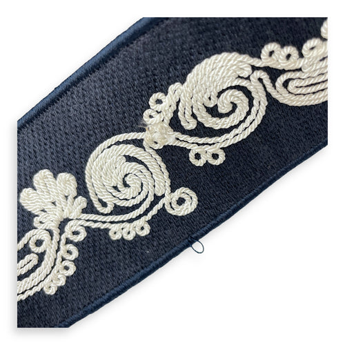 D-Bubble Blue Bucket Bag in Canvas, Brushed Palladium hardware