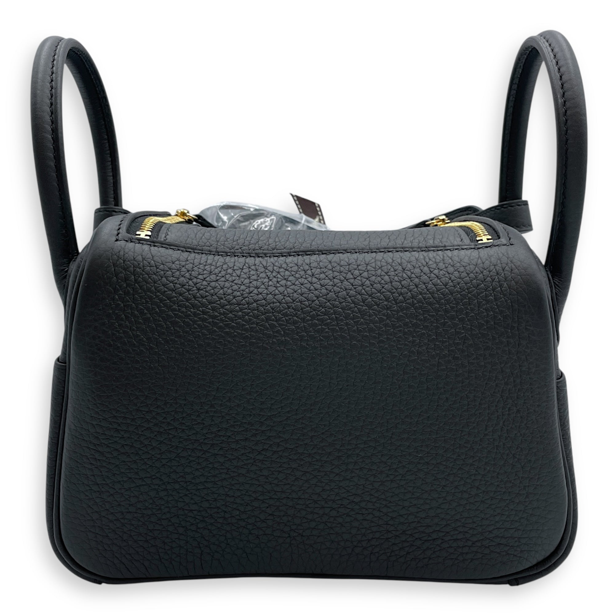 Lindy II Mini Black in Clemence, Gold hardware