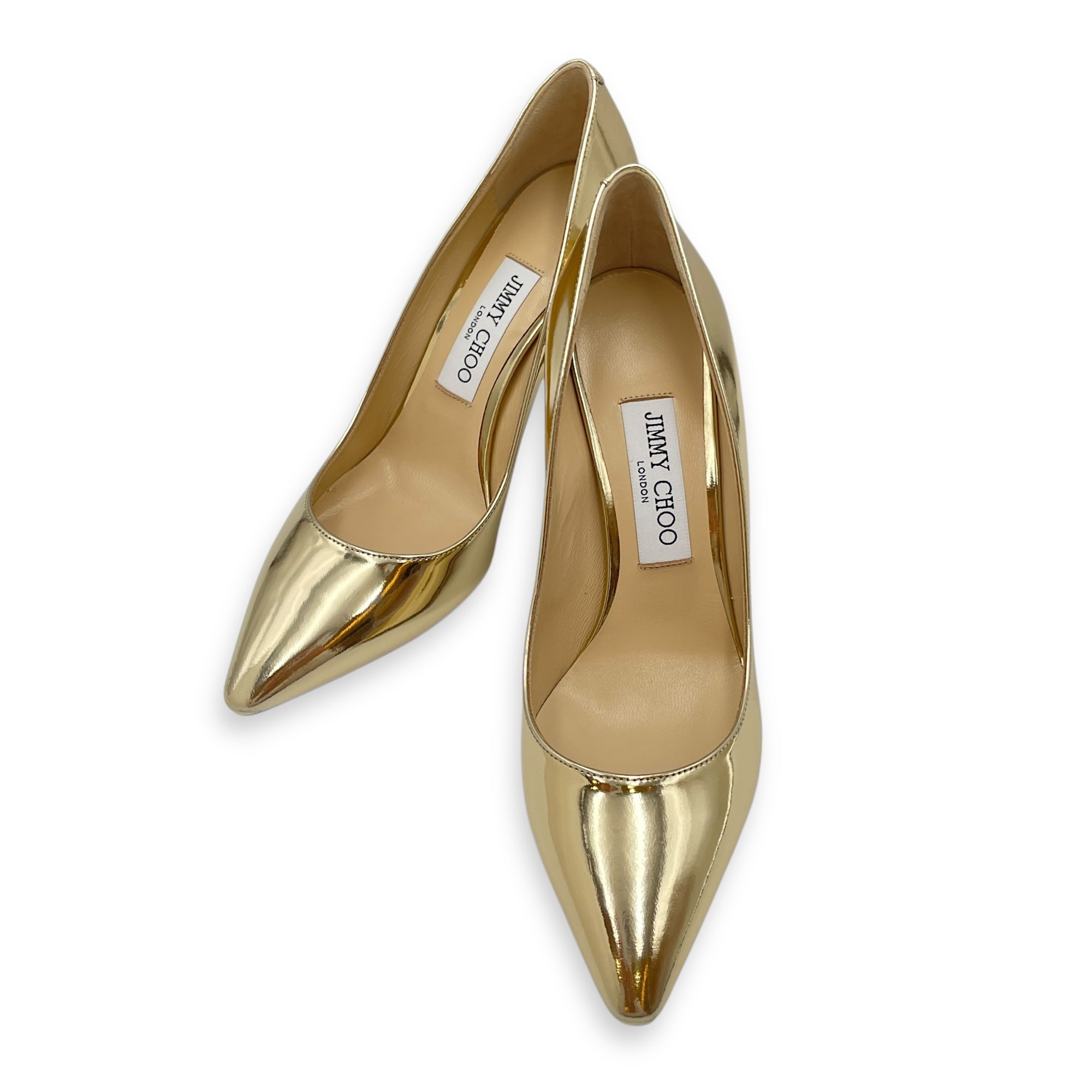 Romy 85 Metallic Gold Heels