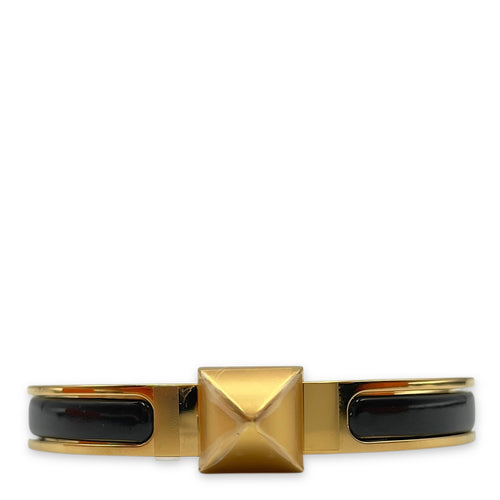 Mini Clic Medor PM Black Bracelet, Gold hardware