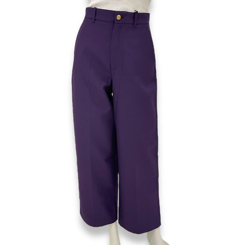 Purple Trousers 38 Ready-To-Wear in Polyester