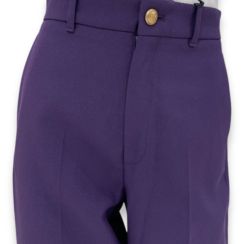 Purple Trousers 38 Ready-To-Wear in Polyester