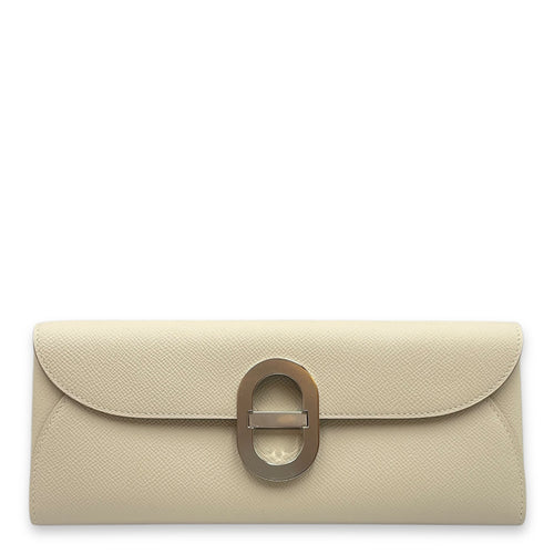 Maillon To Go Craie Crossbody Bag in Epsom, Palladium hardware