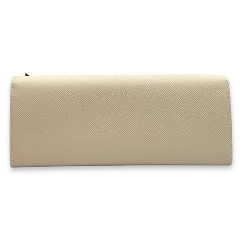 Maillon To Go Craie Crossbody Bag in Epsom, Palladium hardware