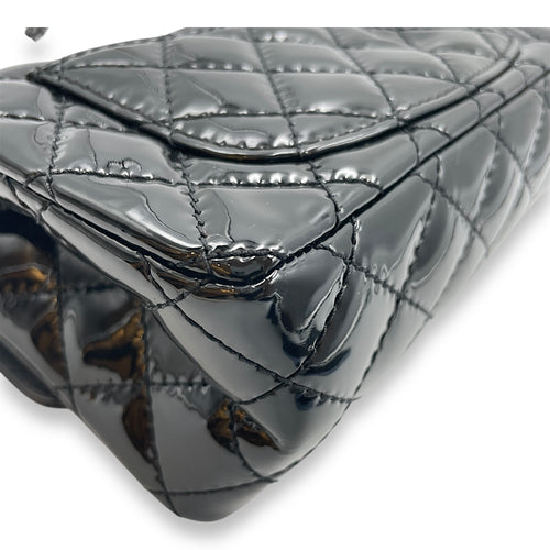 Reissue Mini Black Flap Bag in Patent Leather, So Black hardware