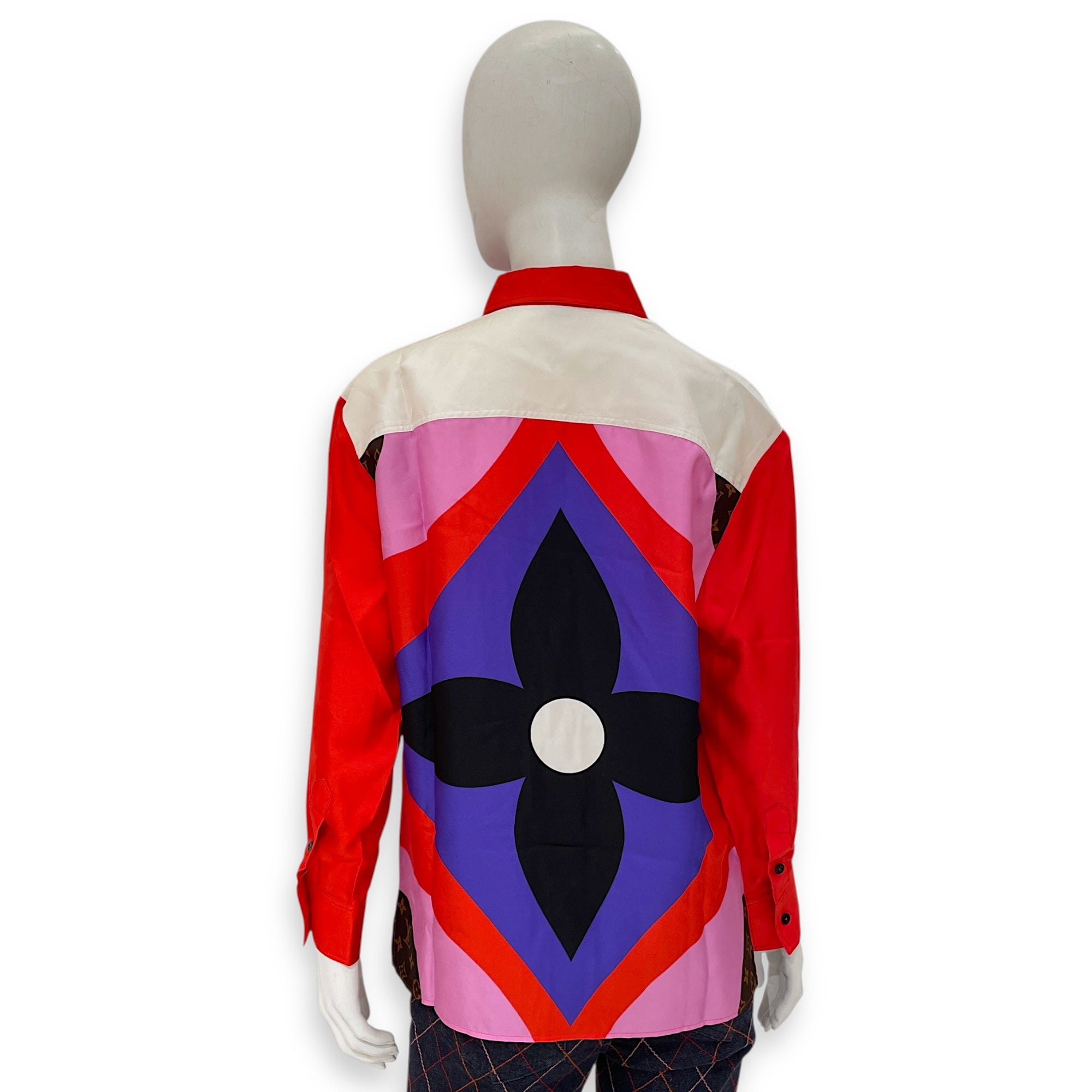 Game On Vibrant Silk Long Sleeve 38 Multi-colour Ready-To-Wear
