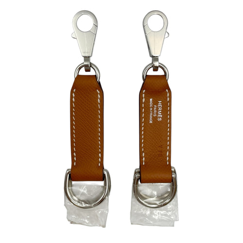 Attache Soie Gold Strap Extender in Epsom, Palladium hardware