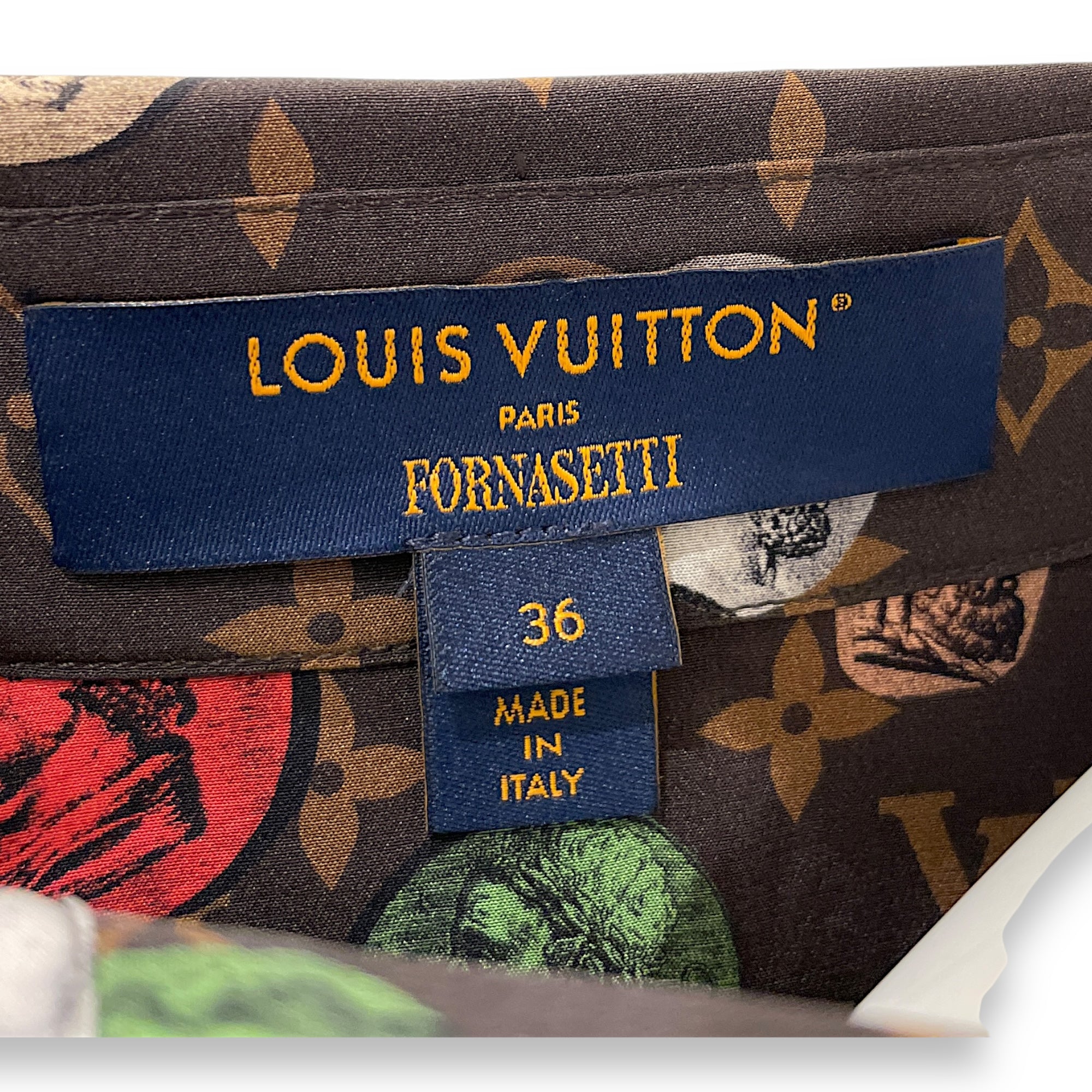 Fornasetti Silk Shirt 36 Brown Ready-To-Wear