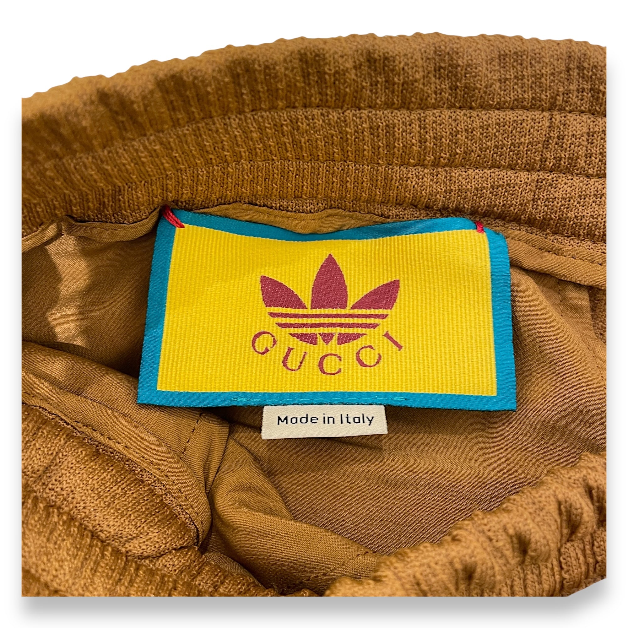 Gucci x Adidas Ripstop Jersey Pants 38 Brown Ready-To-Wear in Polyamide