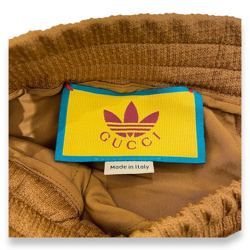 Gucci x Adidas Ripstop Jersey Pants 38 Brown Ready-To-Wear in Polyamide
