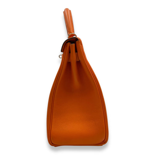 Kelly 32 Orange in Swift, Palladium hardware