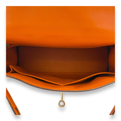 Kelly 32 Orange in Swift, Palladium hardware