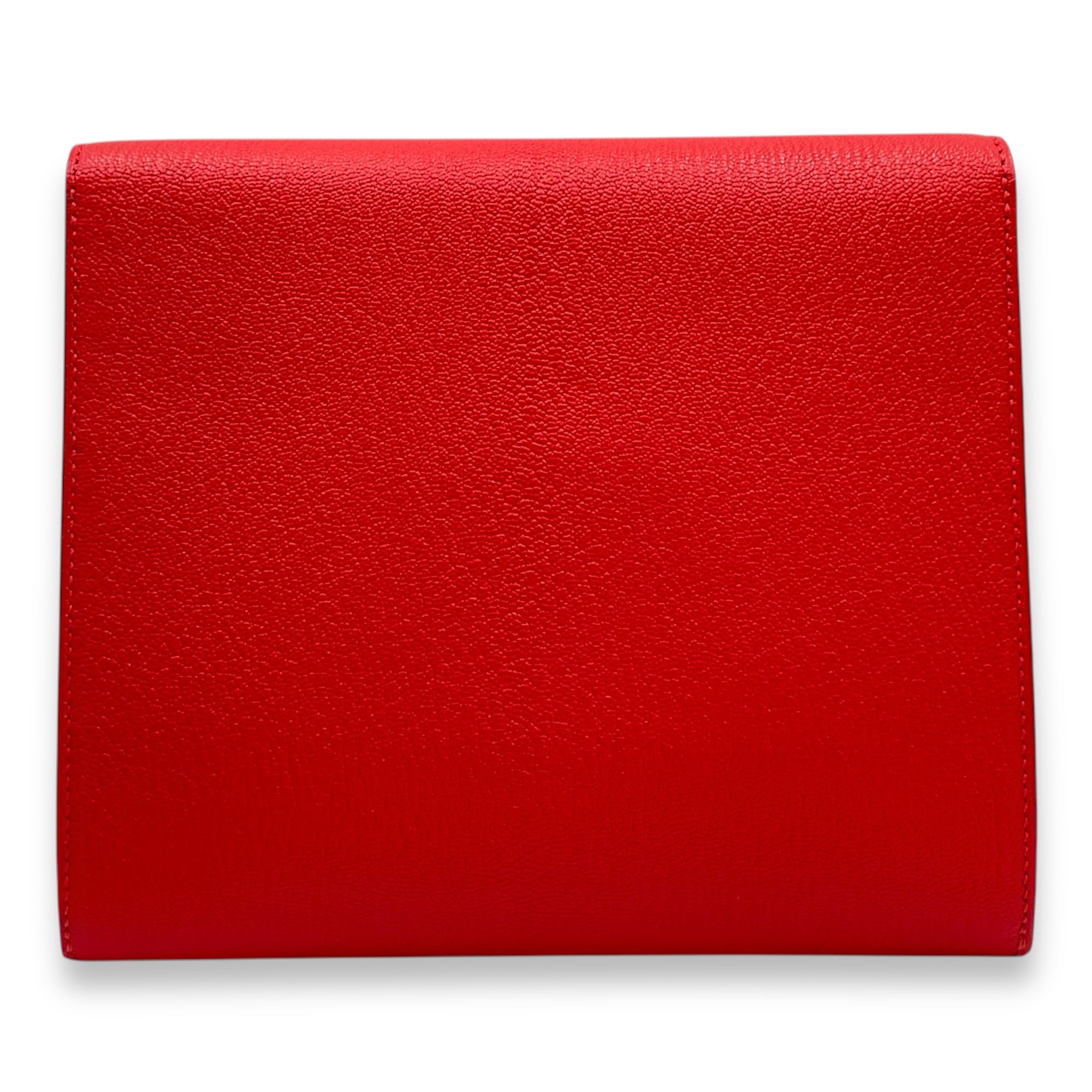 Cinhetic to Go Rouge De Coeur Crossbody Bag in Chevre Mysore, Permabrass hardware