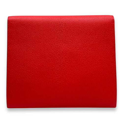 Cinhetic to Go Rouge De Coeur Crossbody Bag in Chevre Mysore, Permabrass hardware