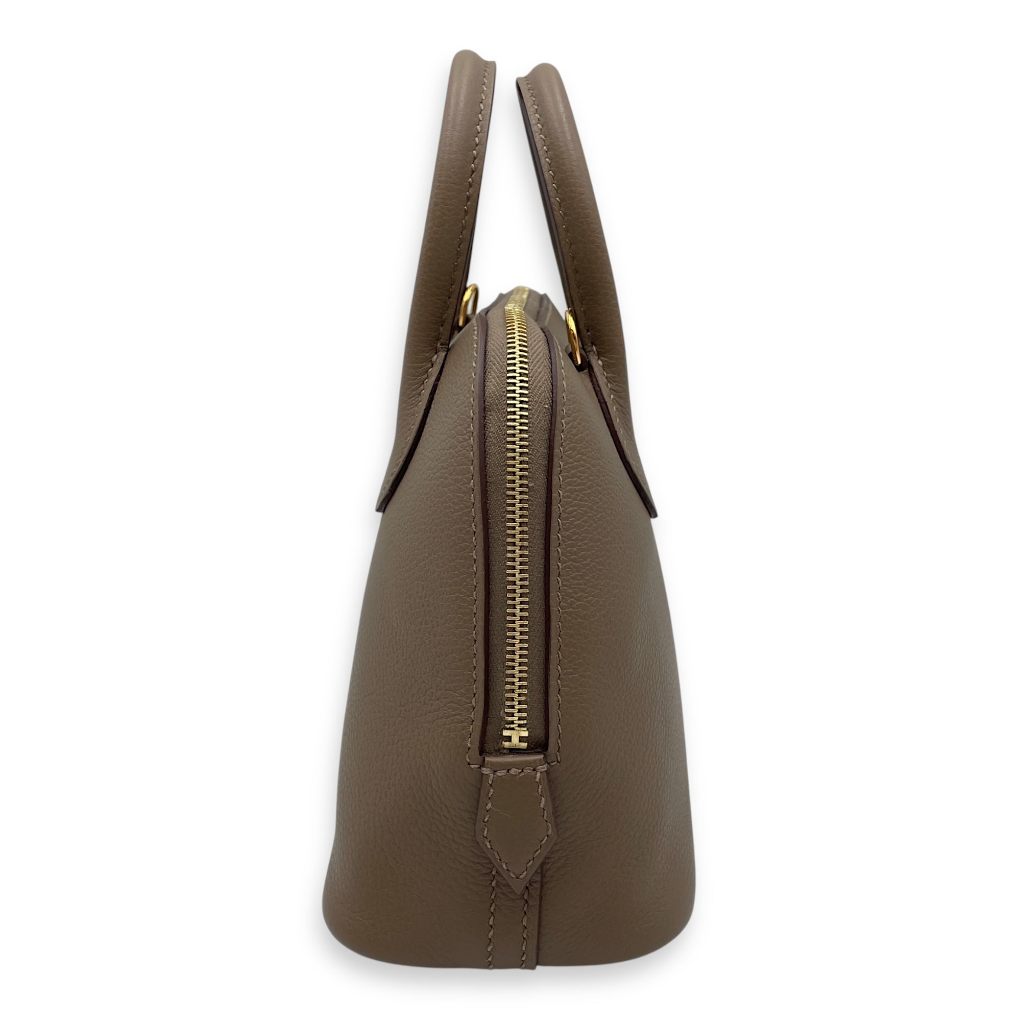 Bolide 1923 Mini Etoupe/Ebene in Evercolor, Gold hardware