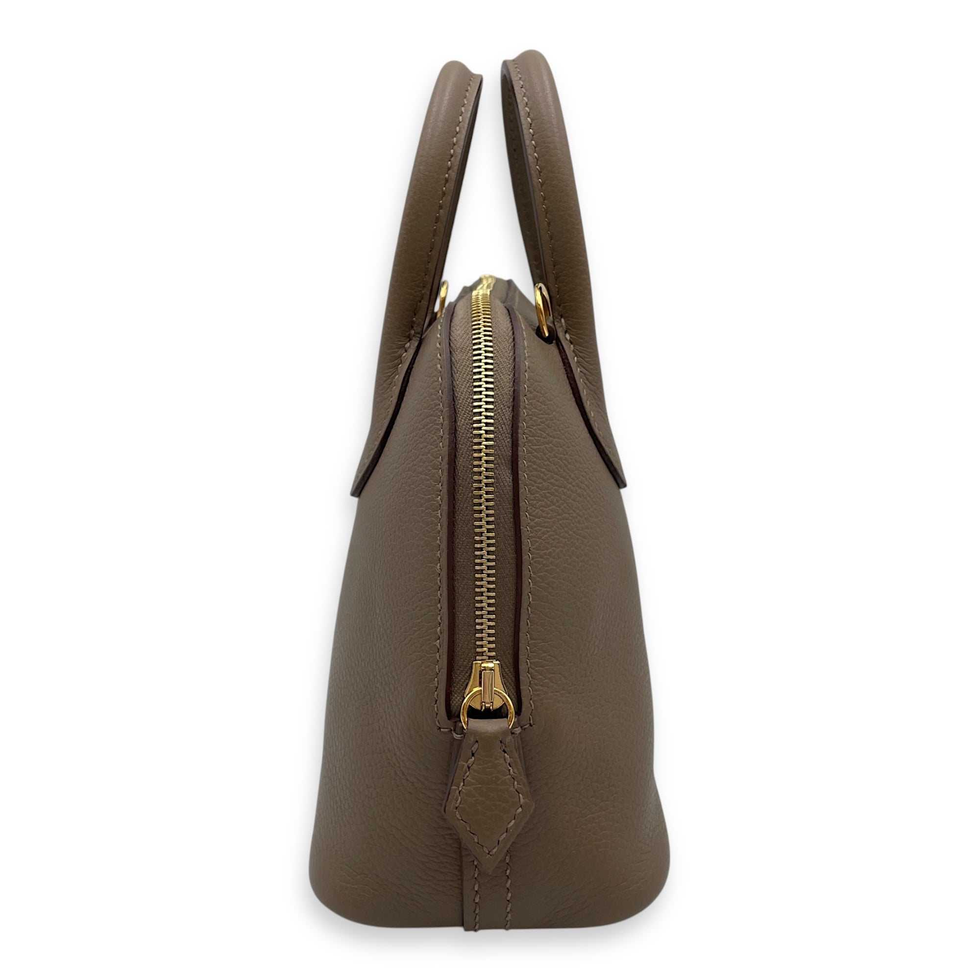 Bolide 1923 Mini Etoupe/Ebene in Evercolor, Gold hardware