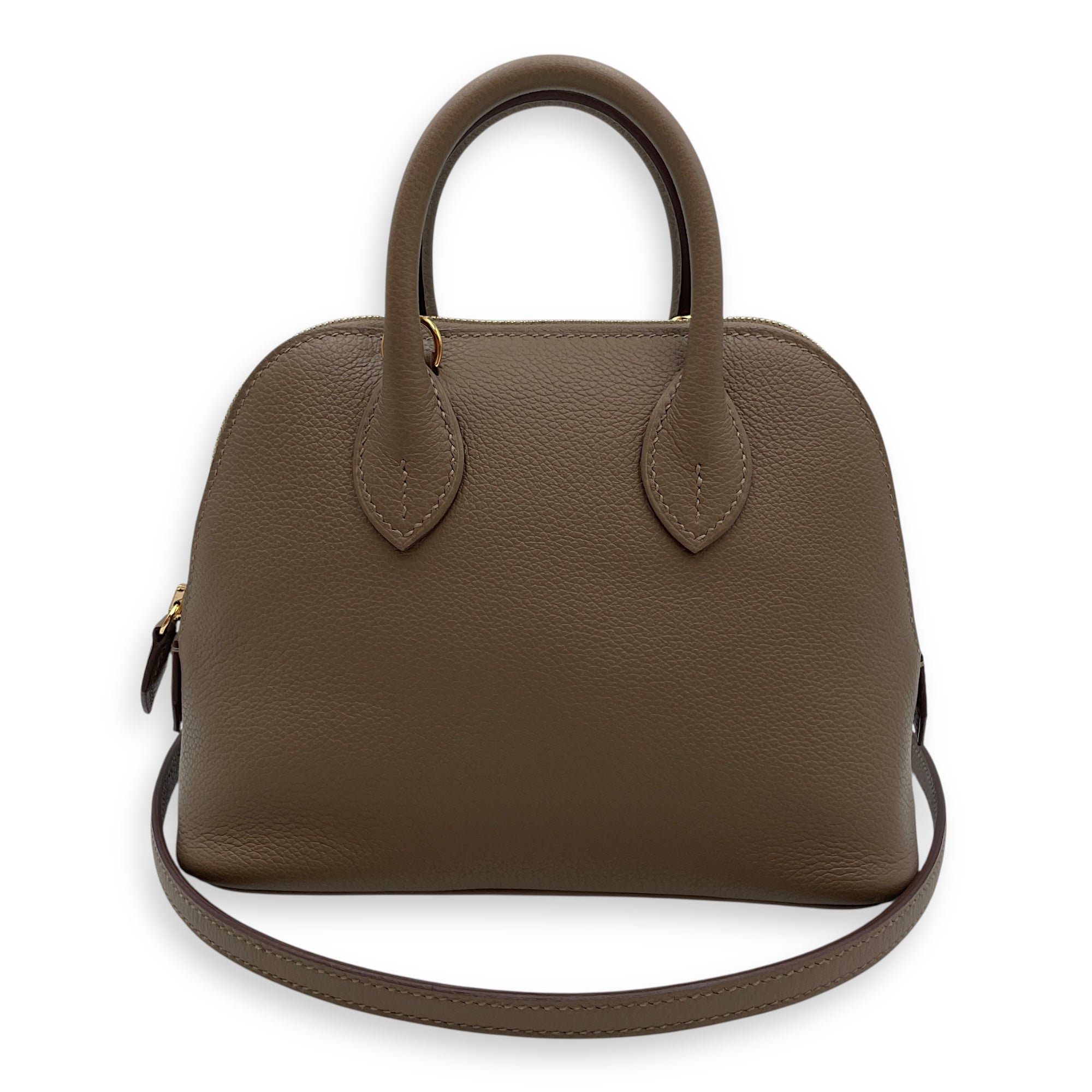 Bolide 1923 Mini Etoupe/Ebene in Evercolor, Gold hardware