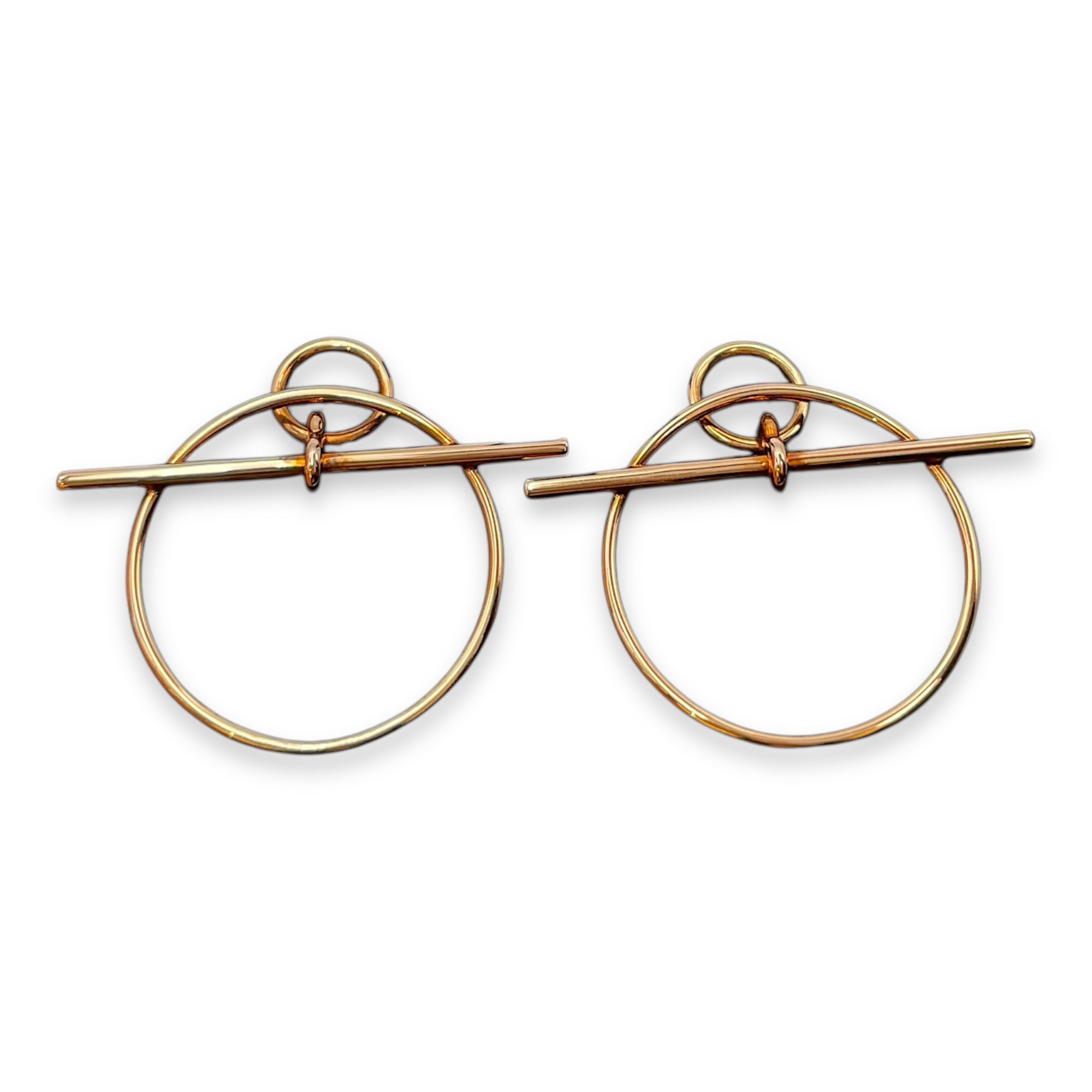 Loop Small Model Earrings in Rose Gold Hardware