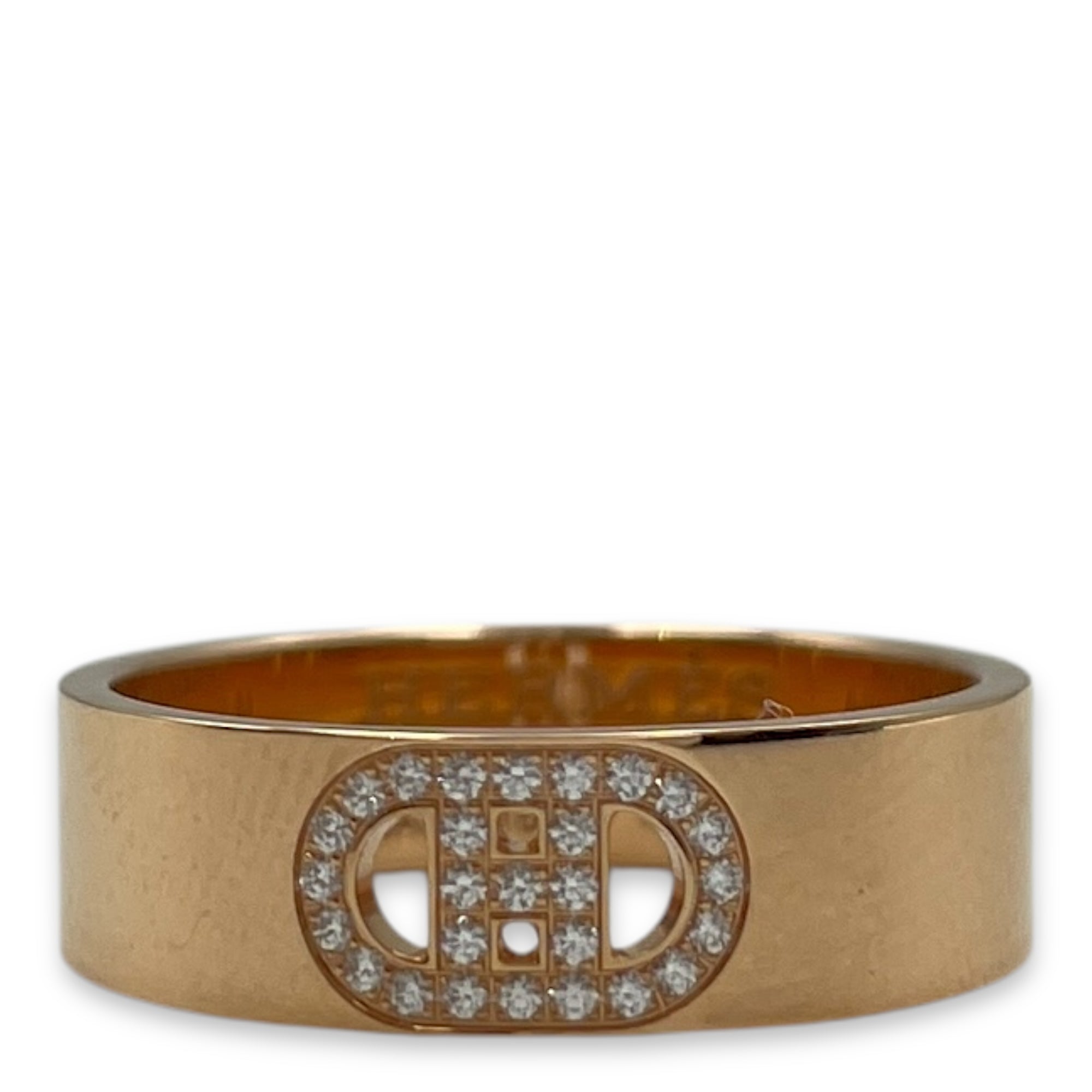 H D'ancre 54 Ring in 27 Diamond, 0.07 CT, Rose Gold Hardware