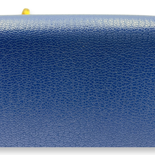 Sellier Kelly 20 Blue Royal in Chevre Chamkila, Gold hardware