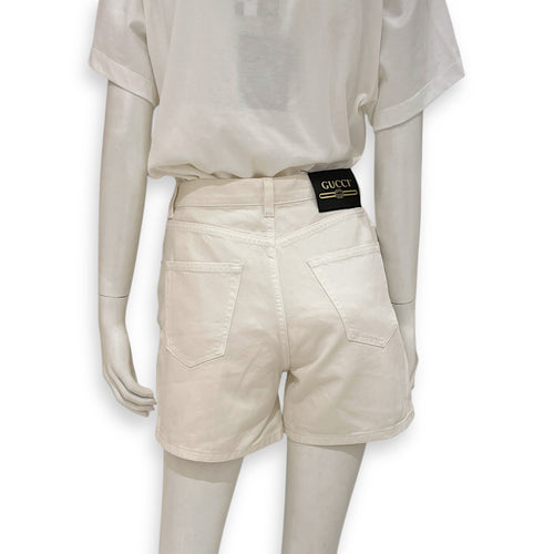 White Cotton Shorts 25 White Ready-To-Wear