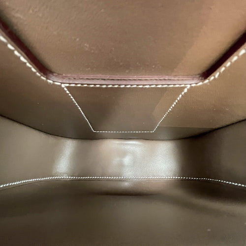 Della Cavalleria Mini Etoupe in Epsom, Gold hardware