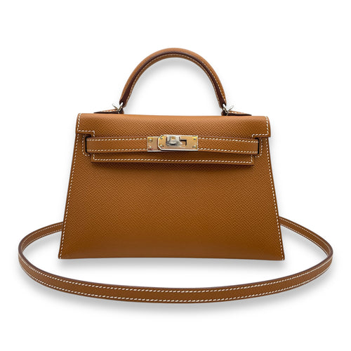 Sellier Kelly 20 Gold in Epsom, Palladium hardware