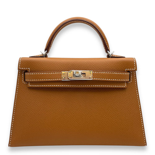 Sellier Kelly 20 Gold in Epsom, Palladium hardware