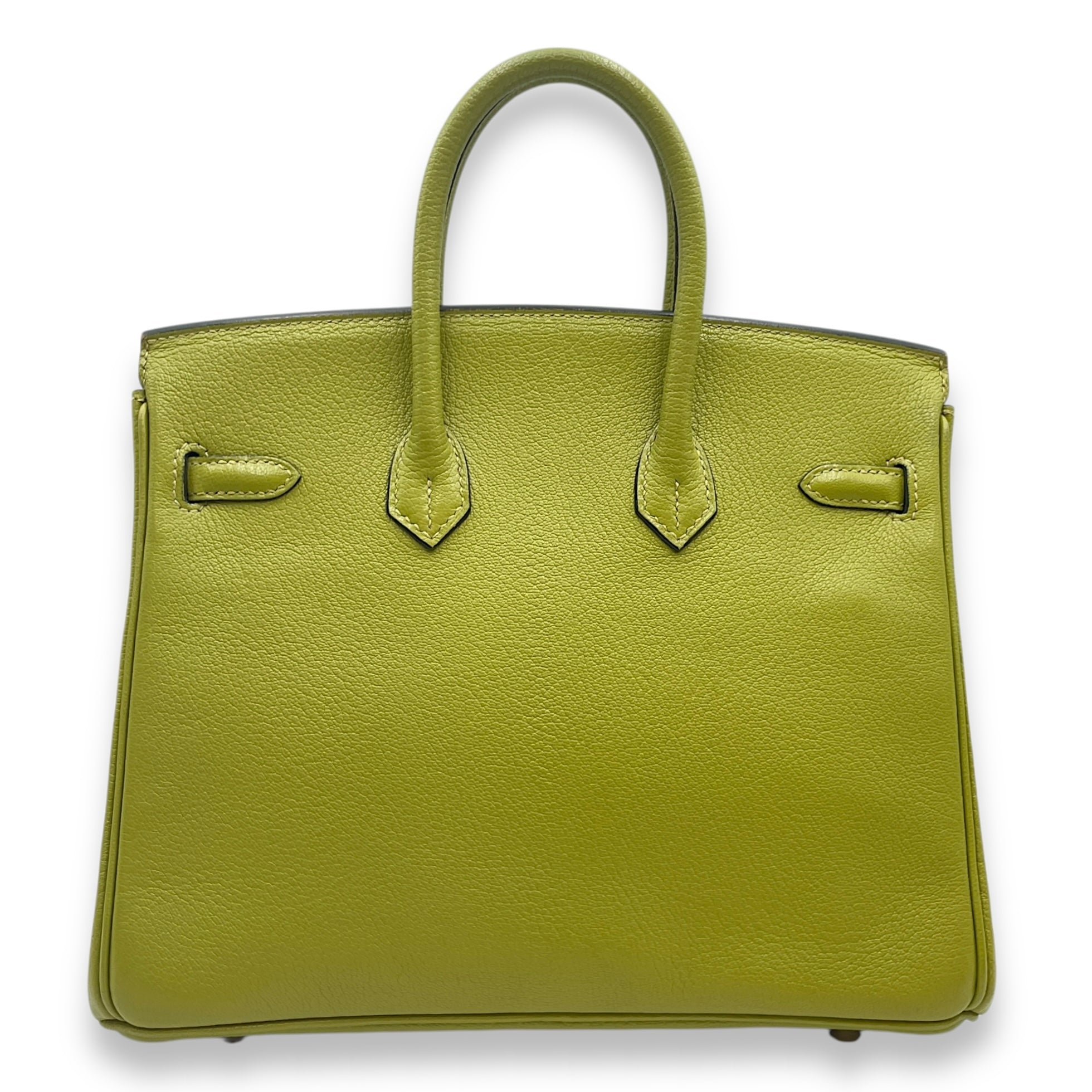 Birkin 25 Vert Anis in Chevre Mysore, Palladium hardware