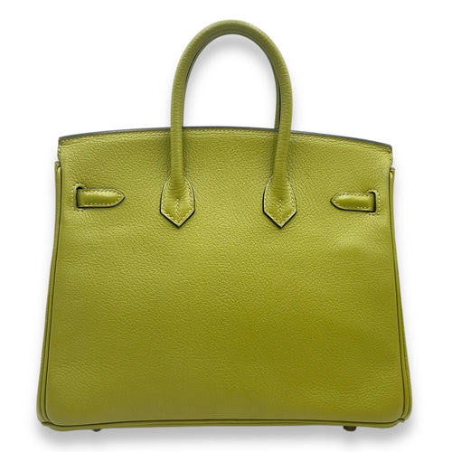 Birkin 25 Vert Anis in Chevre Mysore, Palladium hardware