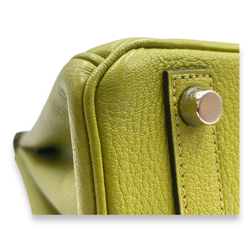 Birkin 25 Vert Anis in Chevre Mysore, Palladium hardware