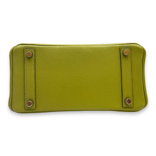 Birkin 25 Vert Anis in Chevre Mysore, Palladium hardware