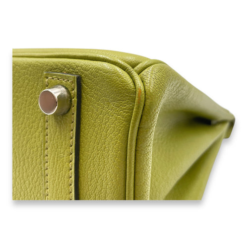 Birkin 25 Vert Anis in Chevre Mysore, Palladium hardware