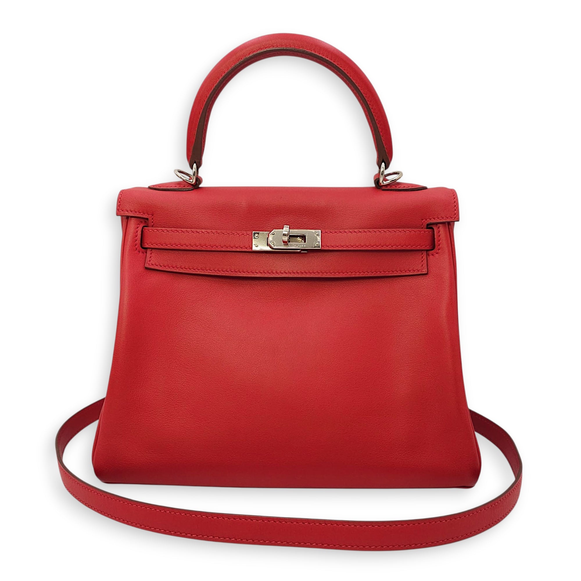 Kelly 25 Geranium in Swift, Palladium hardware