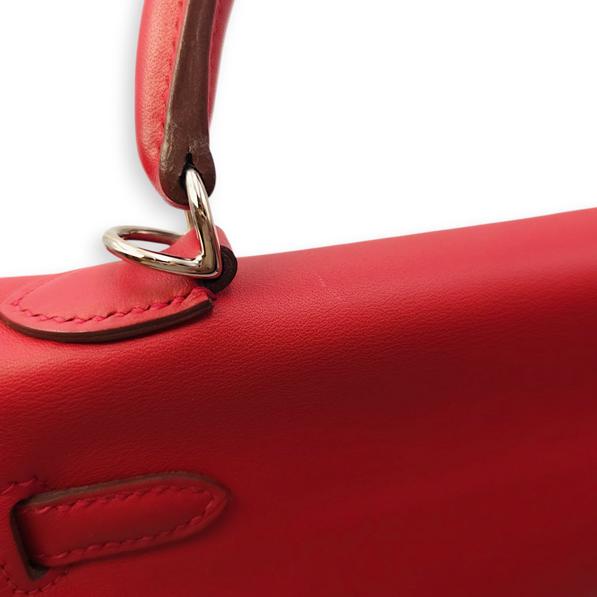 Kelly 25 Geranium in Swift, Palladium hardware