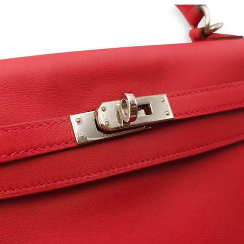 Kelly 25 Geranium in Swift, Palladium hardware