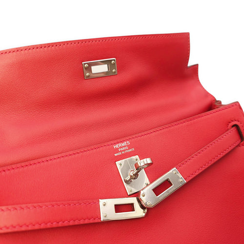 Kelly 25 Geranium in Swift, Palladium hardware