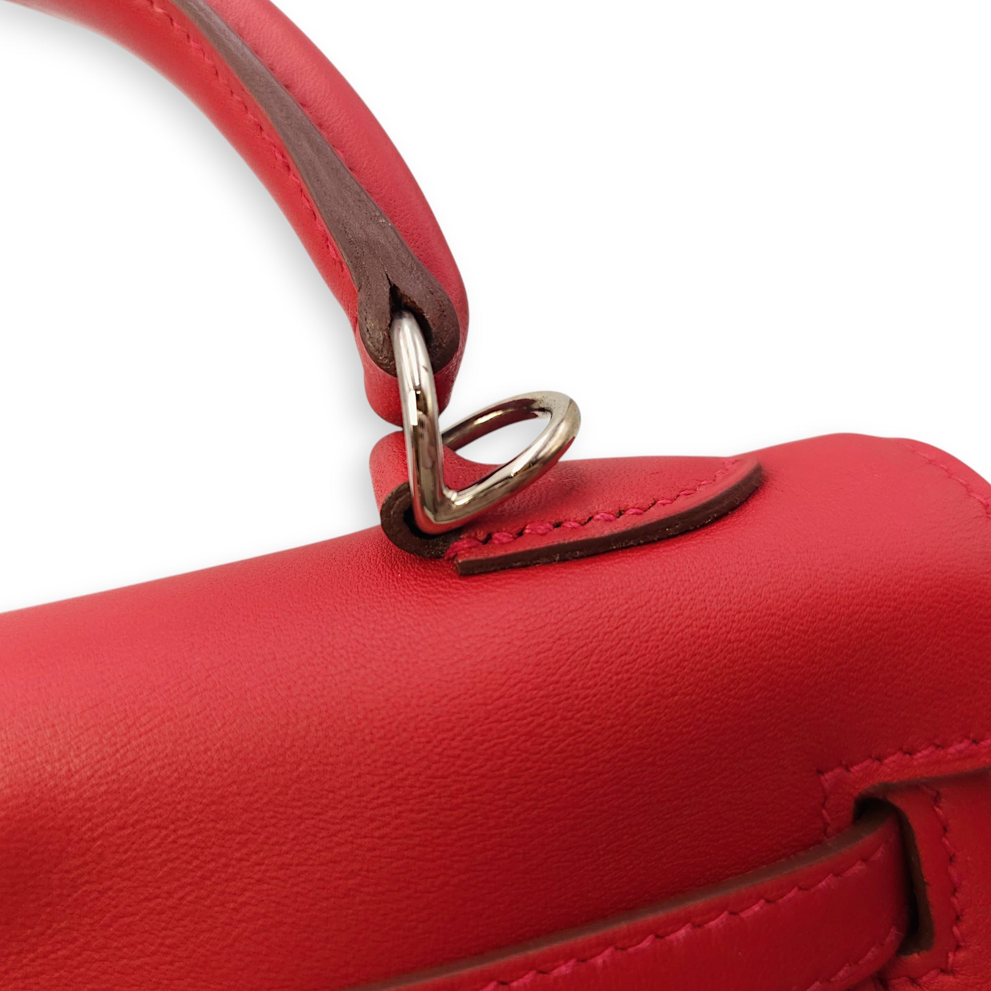 Kelly 25 Geranium in Swift, Palladium hardware