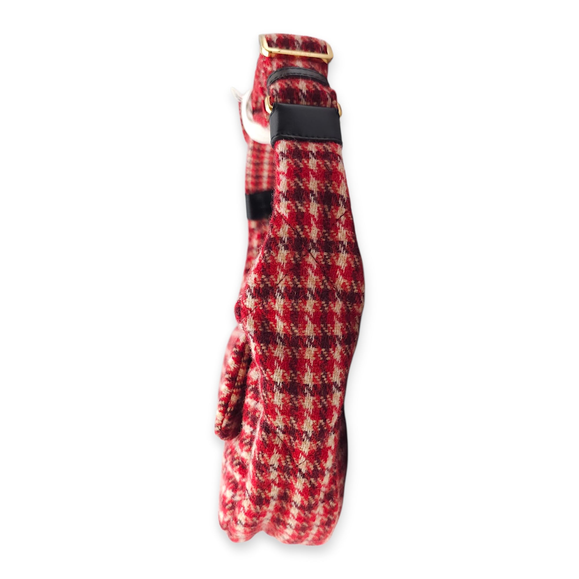 Coco Neige 24/25 Red Hobo Bag in Wool, Gold hardware