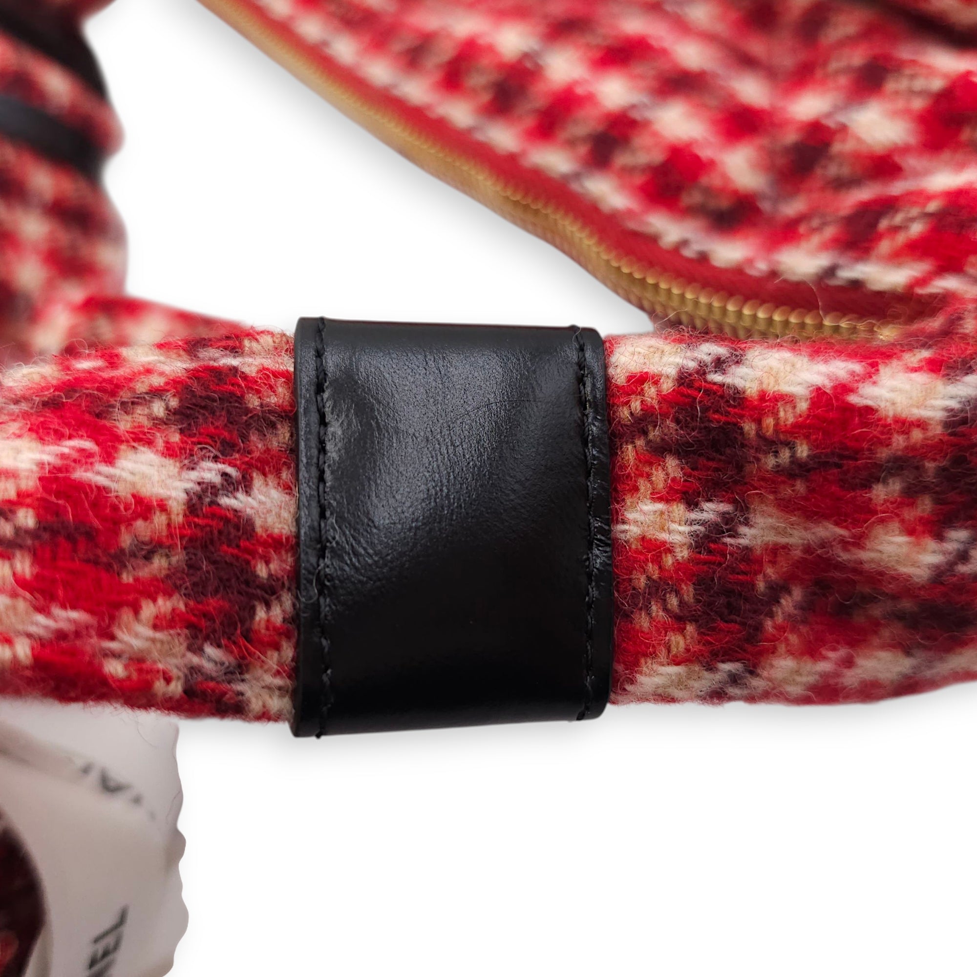Coco Neige 24/25 Red Hobo Bag in Wool, Gold hardware