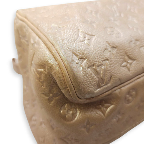 Monogram Shimmer Leather Limited Edition Pink Top Handle Bag , Silver hardware
