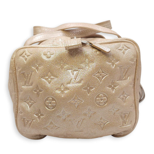 Monogram Shimmer Leather Limited Edition Pink Top Handle Bag , Silver hardware